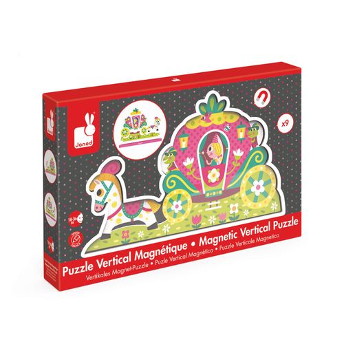 Puzzles Puzzle Vertical Magnétique Princesses 9 Pcs (Bois)