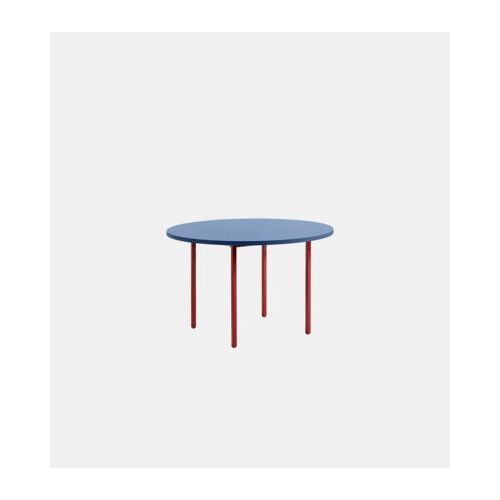 Table ronde Two Colour - bleu - rouge - Ø 120 cm