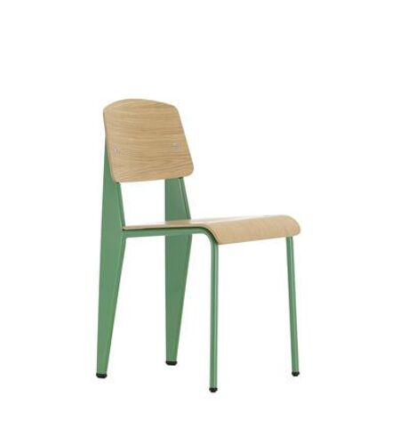 Chaise Standard - Prouvé Blé Vert - chêne clair