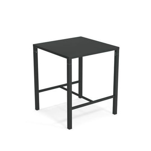 Emu - Table Mange-Debout Nova Carrée - Fer Ancien - 90 X 90 Cm - Gris
