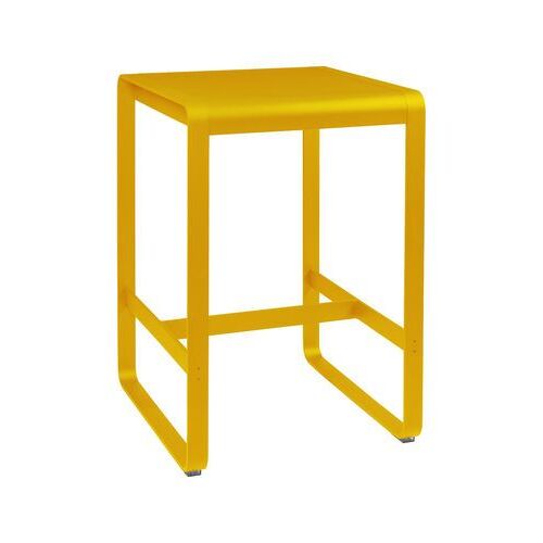 Fermob - Table Haute Bellevie - C6 Miel Structure - 74 X 80 Cm - Jaune