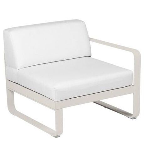 Fermob - Fauteuil Bellevie Module Droit - A5 Gris Argile - Blanc Grisé - Gris