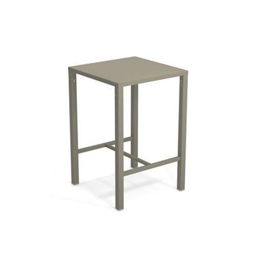 Emu - Table Mange-Debout Nova Carrée - Gris/Vert - 70 X 70 Cm - Gris