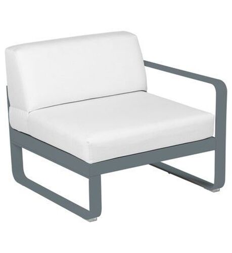 Fauteuil Modulable Droite Bellevie - Blanc Grisé