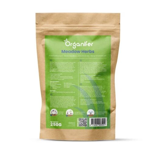 Mélange D'herbes Des Prés Pour Pâturages De Chevaux - 250 G - 3000 M - Améliore La Digestion Et La Vitalité - Augmente La Résistance Naturelle - Idéal Pour Un Pâturage De Chevaux Sain - Organifer