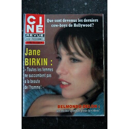 Cine Revue 1983 N° 16 Cover Jane Birkin + Poster Georges Beller Presle Belmondo Delon