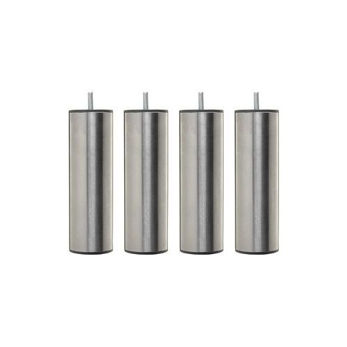 Someo - Pied cylindrique inox (lot de 4) - Gris