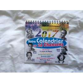 2017 Votre Calendrier En 24 Chansons