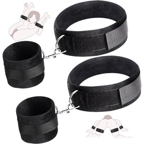 Kal-Kit De Bondage Bdsm Sex Bondage Set Couple Adulte Sex Toys Retenue Cuisse Bondage,Sex Toys Posture Forcée Érotiques Menottes Cheville Jouets Sexuels Pour Couples