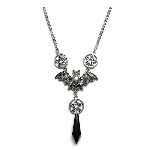 Halloween Chauve-Souris Collier Gothique Pour Vampire Pendentif Collier Clavicule Chaîne Pour Wo