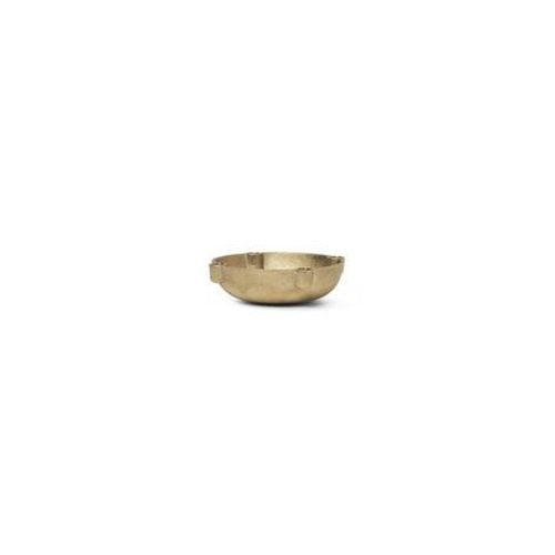 Ferm LIVING - Bougeoir Bowl - laiton - Beige