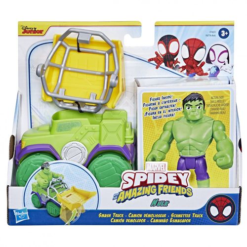 Marvel Spidey And His Amazing Friends Coffret Camion Démolisseur De Hulk
