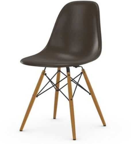 Chaise Eames en fibre de verre DSW - Elephant Hide Grey - Frêne couleur miel