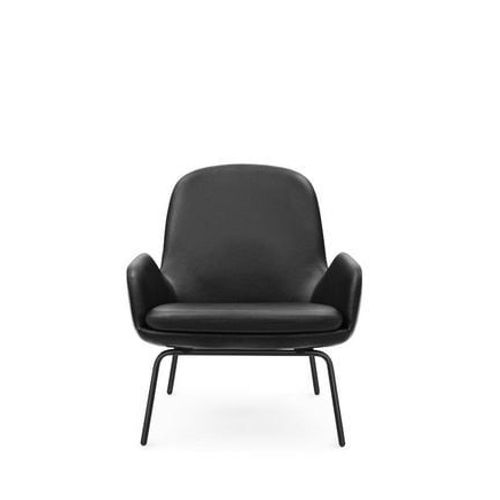 Fauteuil Era Avec Structure En Acier - Acier Noir/ Tango Cuir 41599
