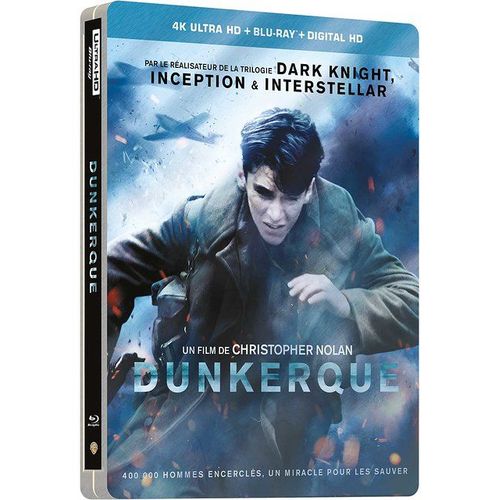 Dunkerque - 4k Ultra Hd + Blu-Ray + Digital Hd - Édition Boîtier Steelbook