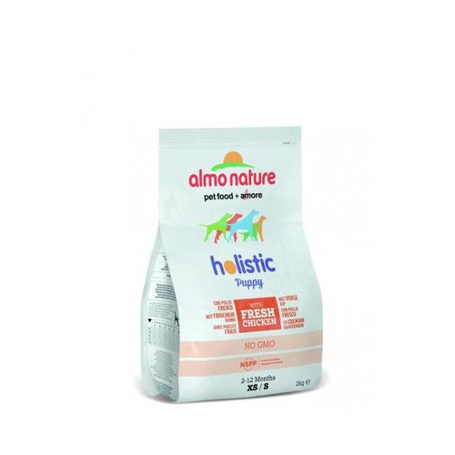 Croquettes Almo Nature Holistic Pour Chiot Petite Race Poulet Et Riz Sac 2 Kg (Dluo Courte)