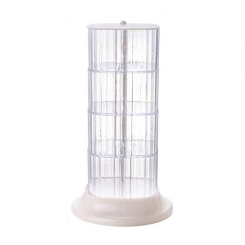 Boîte de rangement cosmétique anti-poussière, rotation à 360 degrés, 2/3/4 couches, support de filature de carrousel de maquillage réglable, usage domestique