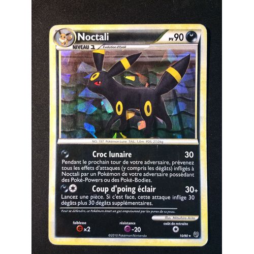 Noctali 10/90 Holo Set Hg Soulsilver Indomptable Fr