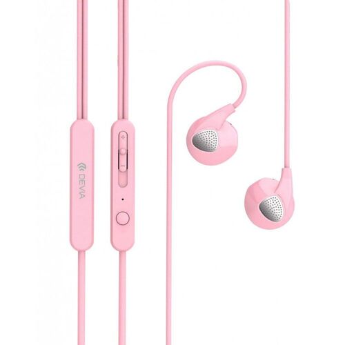 Kit mains libres avec Micro Devia Ripple in Ear Rose
