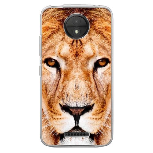 Coque Souple Pour Motorola Moto C Plus Avec Impression Motifs Tête De Lion
