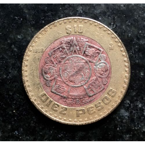 10 (Diez) Pesos Mexique 1998