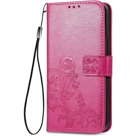 Coque Pour Xiaomi Redmi Note 11 Pro 5g / 4g, Pu Cuir Housse Tpu Flip Portefeuille Etui Avec Carte Fente & Stand Fonction & Motif Relief, Magnetique Protection Case Cover, Rouge