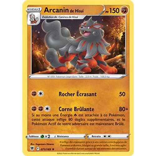 Arcanin De Hisui - 071/189 - Astres Radieux