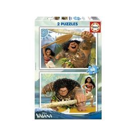 Coffret 2 Puzzles 48 Pieces Vaiana Et Maui - Enfant - Disney - Educa