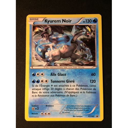 Kyurem Noir Xy160 Holo Set Promo Blackstar X&y Fr