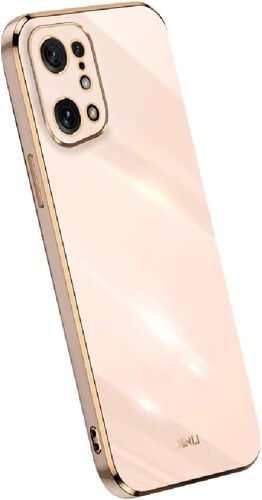 Etui Pour Oppo Find X5 Coque Souple Tpu Galvanisation Protection Housse, Rose