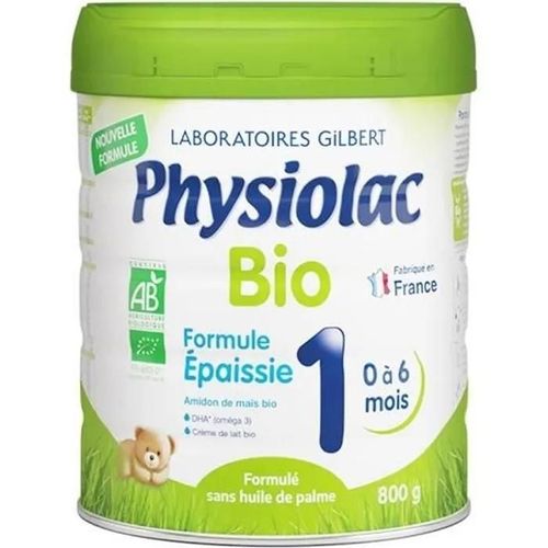 Physiolac Bio Lait 1er Âge Formule Epaissie 800g