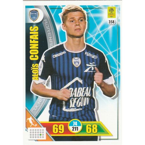 N°358 - Carte Panini Adrenalyn Xl Foot 2017 / 218 - Alois Confais - Troyes