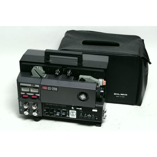 elmo gs 1200 sound m & o stereo - projecteur super 8 sonore stéréo optique et magnétique