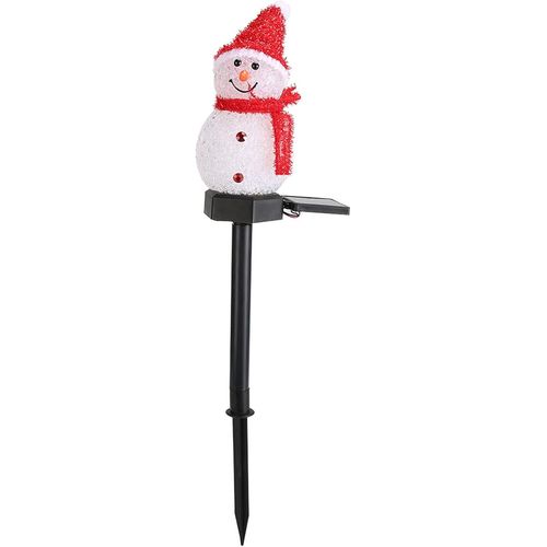 Lampe De Pelouse Led Lampe De Jardin Solaire Àled Lumière De Pelouse De Bonhomme De Neige Lampe De Pelouse Extérieure À Led Lampe De Pelouse Solaire De Bonhomme De Neige Lumières De Piquet Solaire L