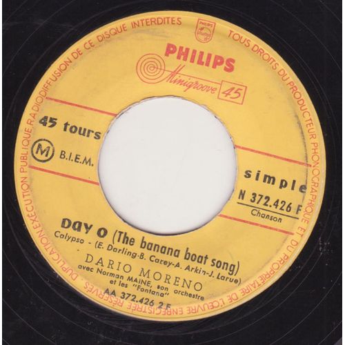 45 Trs Juke Box  Day O / Marianne