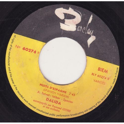 45 Trs Juke Box  Nuits D'espagne / Theme D'aimez-Vous Brahms