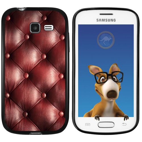 Coque Souple en gel noir pour Galaxy Trend Lite avec impression Motifs effet cap