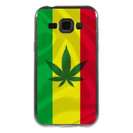 Coque Souple Pour Samsung Galaxy J1 Sm-J100f Avec Impression Motifs Rasta