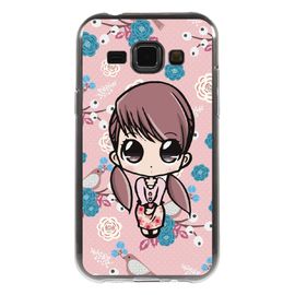 Coque Souple Pour Samsung Galaxy J1 Sm-J100f Avec Impression Motifs Petite Fille