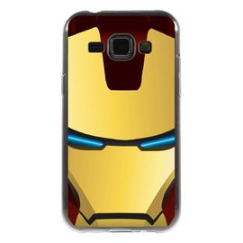 Coque Souple Pour Samsung Galaxy J1 Sm-J100f Avec Impression Motifs Masque Iron