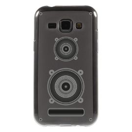 Coque Souple Pour Samsung Galaxy J1 Sm-J100f Avec Impression Motifs Enceinte