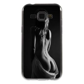 Coque Souple Pour Samsung Galaxy J1 Sm-J100f Avec Impression Motifs Femme Dénud