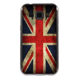 Coque Souple Pour Samsung Galaxy J1 Sm-J100f Avec Impression Motifs Drapeau Uk V