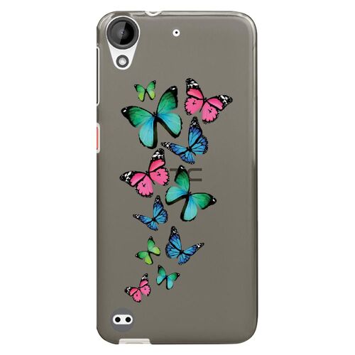 Coque Souple Pour Htc Desire 530 Avec Impression Motifs Papillons Colorés