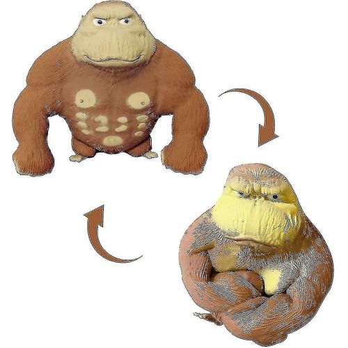 Super Large Squishy Gorilla Figure Toy - Jouet de singe gorille en latex extensible doux - Jouets de figure d'anime pour s'agiter