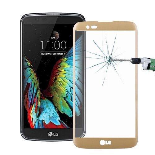 Verre Protecteur D'écran Intégral Pour Lg-K10 Contour Gold