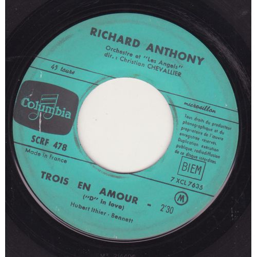 45 Trs Juke Box  Trois En Amour ("D" In Love) / Soeur Anne (Are You Sure)