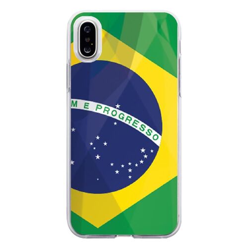 Coque Souple Pour Apple Iphone X Avec Impression Motifs Drapeau Du Brésil