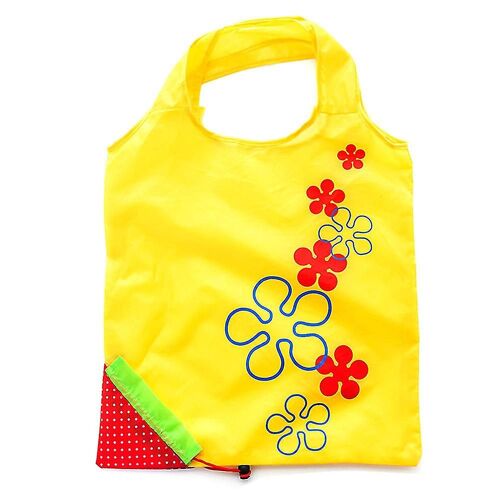 Portable Fraise Sac à main réutilisable écologique Sac fourre-tout pliable Shopping Tote Bag