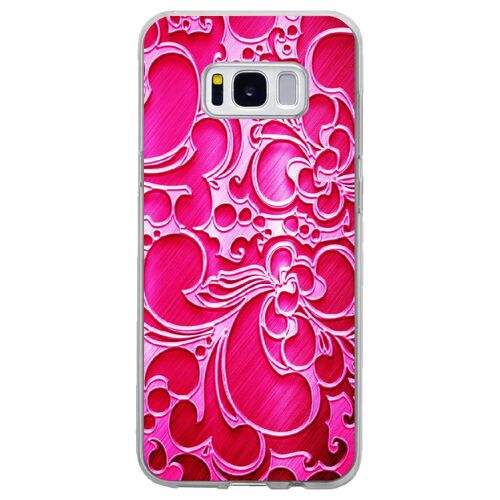 Coque souple pour Samsung Galaxy S8 avec impression Motifs arabesque fushia